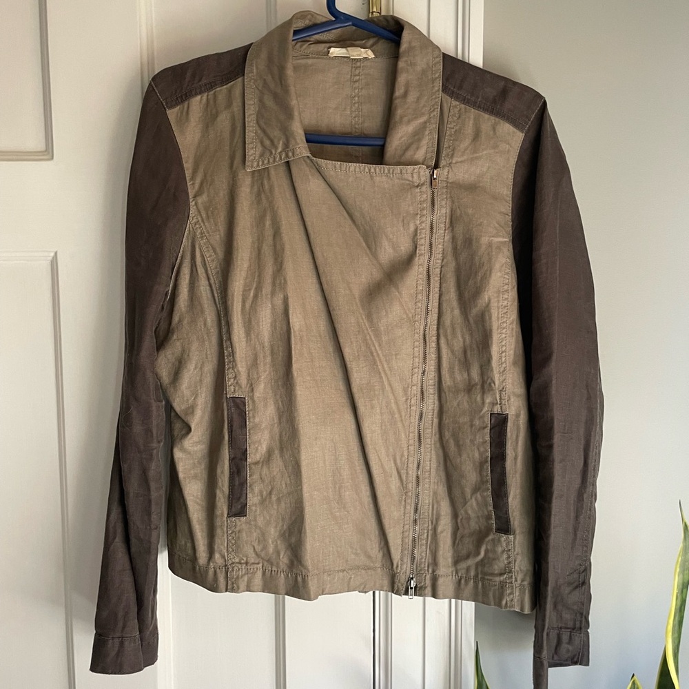 Eileen Fisher light weight motorcycle jacket